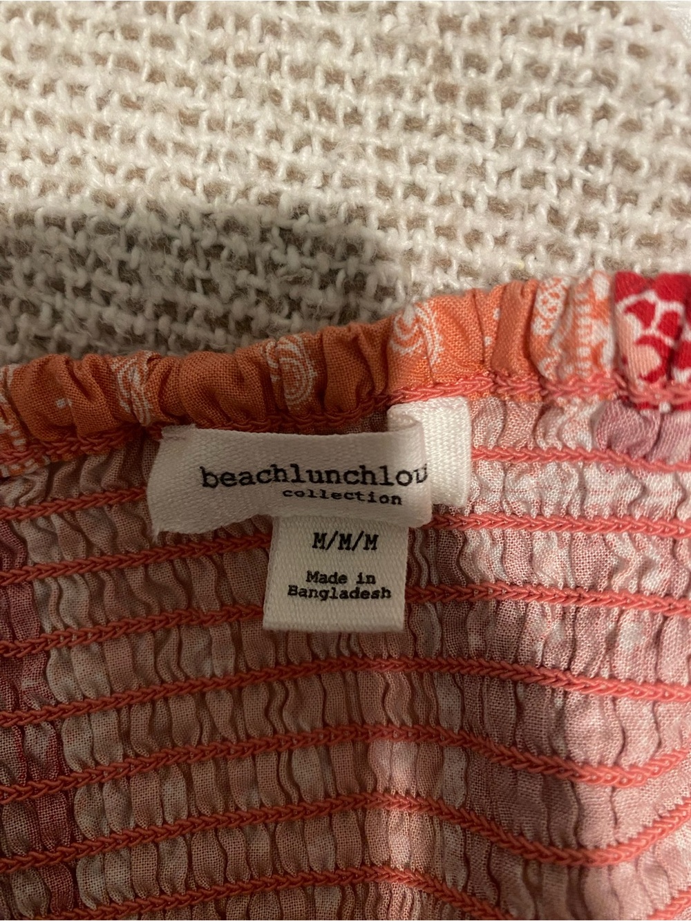 beachlunchlounge Pink & Coral Smocked Detail Maxi - Picture 6 of 7